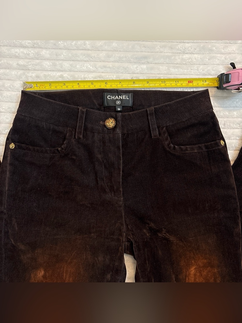 CHANEL Black and Brown Jeans - Picture 3 of 9